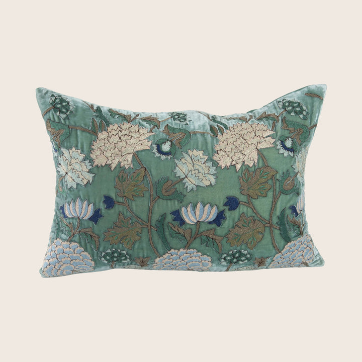 Milva Silk Velvet Lumbar Pillow
