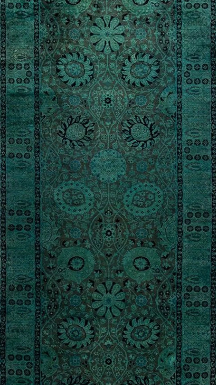 Green Samsara Wool Runner - 3'3" x 8'10"