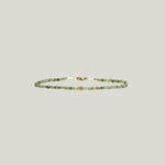 Image for Green Tourmaline + 18Kt Octagon Beaded Bracelet MS 426