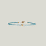 Image for Apatite + 18Kt Flat Ball Beaded Bracelet MS 426