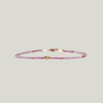 Image for Ruby + 18Kt Ball Beaded Bracelet MS 426