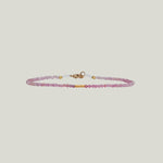 Image for Ruby + 18Kt Tube Beaded Bracelet MS 426