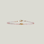 Image for Pink Opal + 18Kt Round Beaded Bracelet MS 426