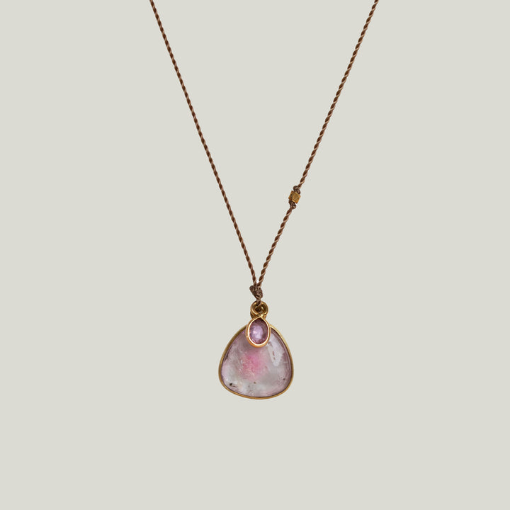 Image for Tourmaline + Sapphire Nightingale Necklace MS 426
