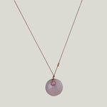 Image for Chalcedony + Sapphire Sandpiper Necklace MS 426
