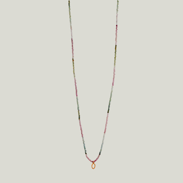 Image for Tourmaline + 18Kt Dove Necklace MS 426