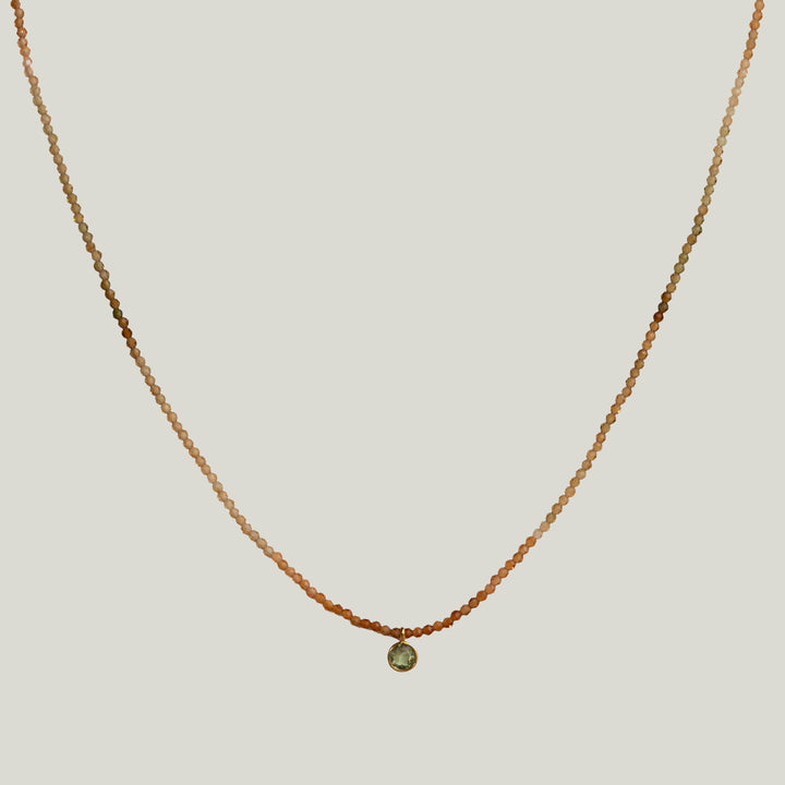 Image for Tourmaline + Sapphire Dove Necklace MS 426
