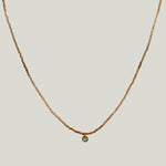 Image for Tourmaline + Sapphire Dove Necklace MS 426