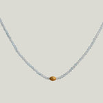 Image for Blue Topaz + 18Kt Dove Necklace MS 426