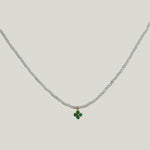 Image for Aqua + Emerald Dove Necklace MS 426