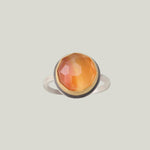 Image for Rosecut carnelian ring, 22k bezel