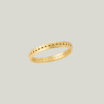 Image for 18ky gold continuous side dots band