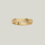 Image for 18ky gold diamond side scalloped band