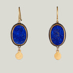Lapis Surface Earrings