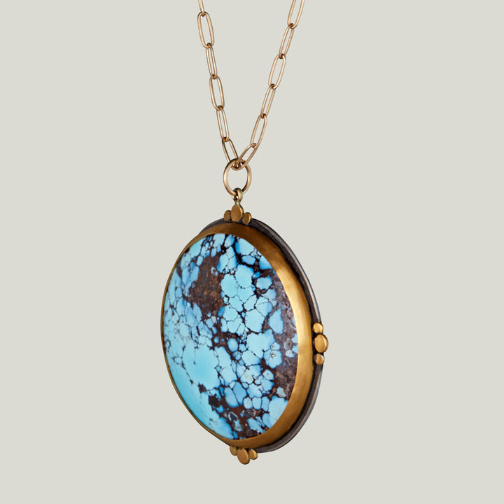 Large Round Turquoise Necklace