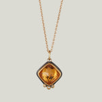 Rosecut Citrine Necklace