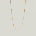 Image for 22k delicate gold dot necklace, 14k chain