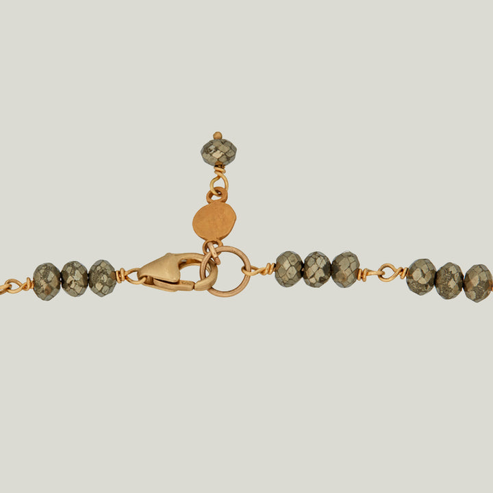 Beaded Pyrite Bracelet
