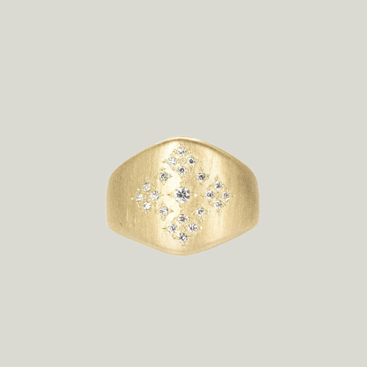 Image for Moon and Stars Shield Ring