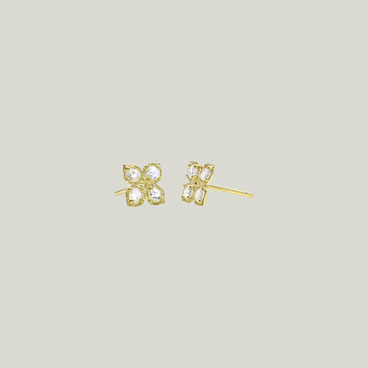 Image for Floral Studs, Diamond