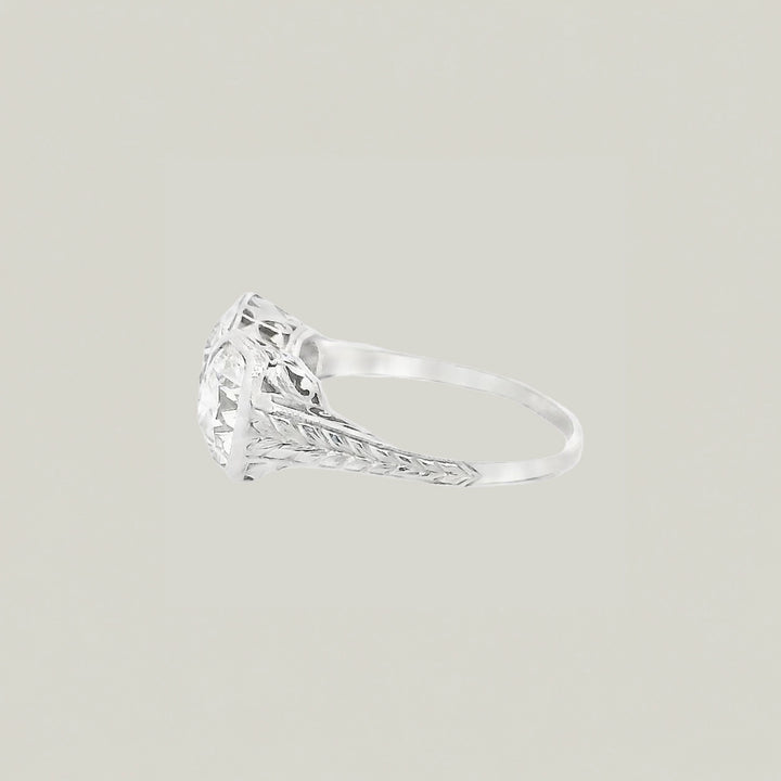 Art Deco Toi Et Moi Diamond Platinum Ring