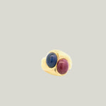Cabochon Ruby & Sapphire Toi Et Moi Ring