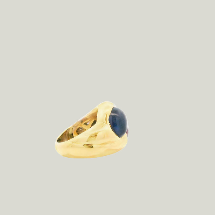 Cabochon Ruby & Sapphire Toi Et Moi Ring