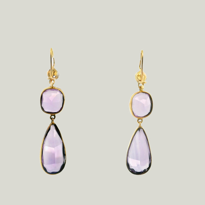 Victorian Amethyst Drop Earrings