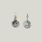 Gold & Silver Victorian Diamond Dangle Earrings
