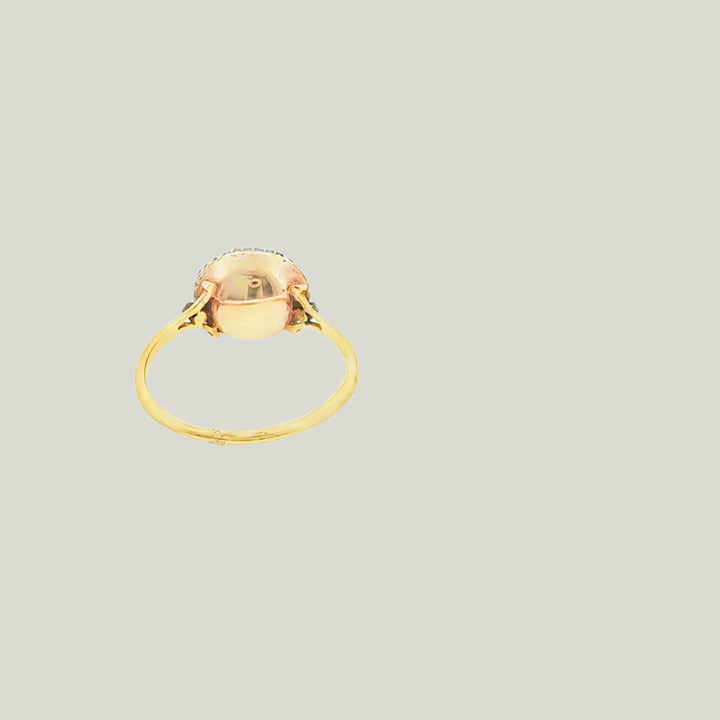 English Victorian Ruby & Diamond Ring