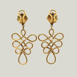 1970S Gold Dangle Earrings