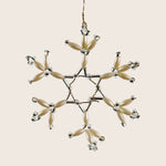 Beaded Pearl Snowflake Ornament