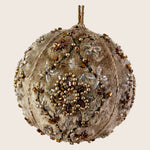 Velvet and Beaded Florals Ornament