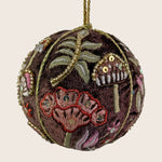 Velvet and Beaded Mushroom Ornament