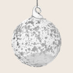 Glass Ball with Snow Inside and Outside Ornament