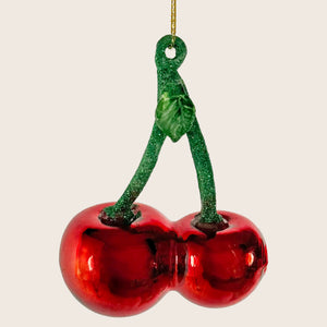 Glass Cherries Ornament