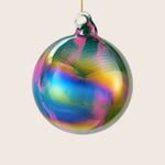 Glass Iridescent Luster Ball Ornament