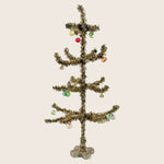 Tinsel Tree with Multicolor Ornaments