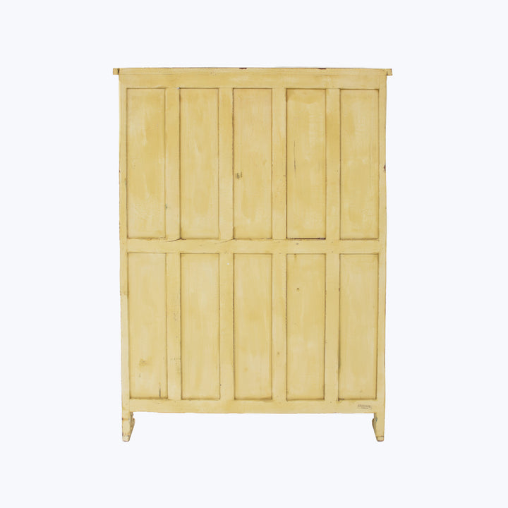 Vintage Citron Painted Cabinet