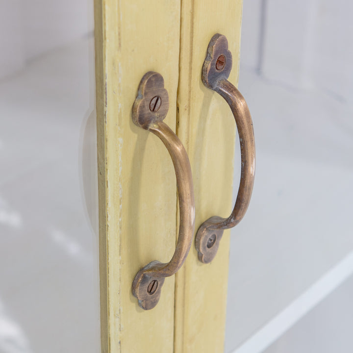 Vintage Citron Painted Cabinet