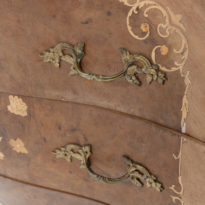 Vintage European Floral Inlay Dresser