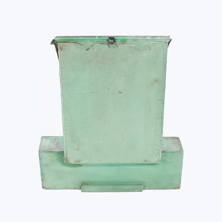 Vintage Green Hanging Velt Mirror