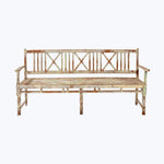 Vintage Multi-Color Painted Bench