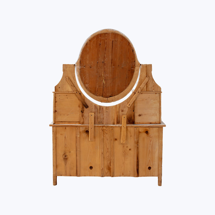 Vintage European White-Wash Vanity Dresser