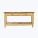 Vintage Citron-Leg Butcher's Table