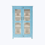 Vintage Baby Blue Painted Cabinet