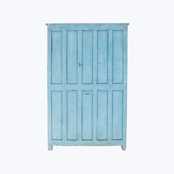 Vintage Baby Blue Painted Cabinet