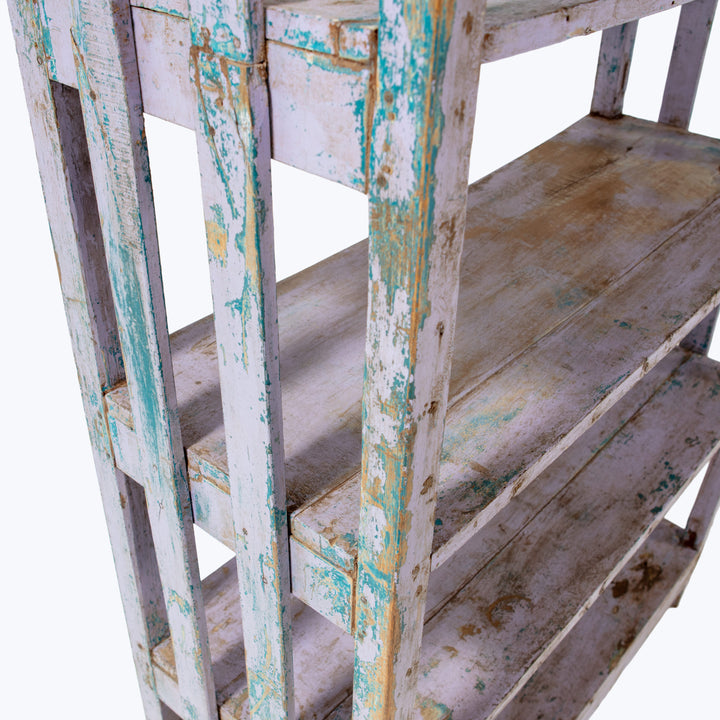 Vintage Purple Painted Bookshelf