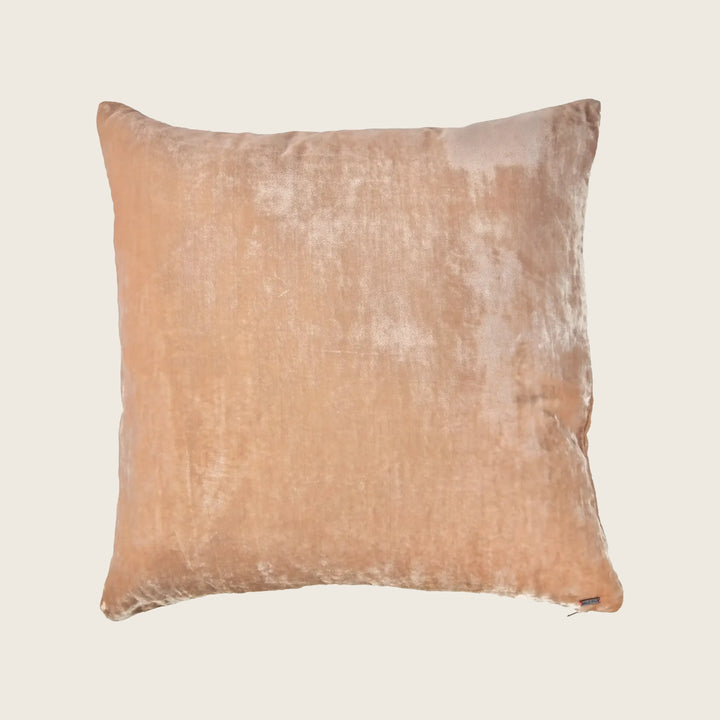 Dragonfly Silk Velvet Pillow Fawn