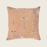 Dragonfly Silk Velvet Pillow Fawn